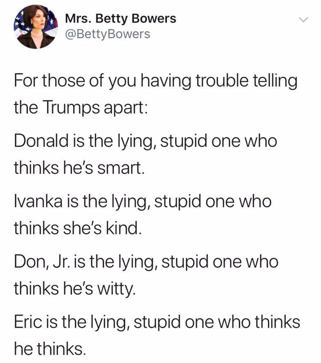 Donald, Ivanka, Don Jr., Eric