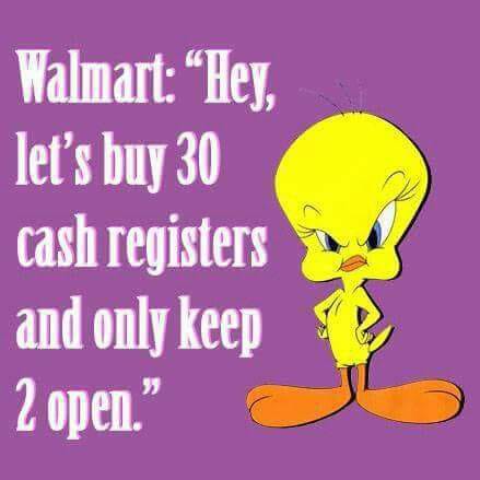 Wallmart Cash Registers